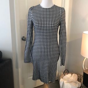 Cozy Houndstooth Dress